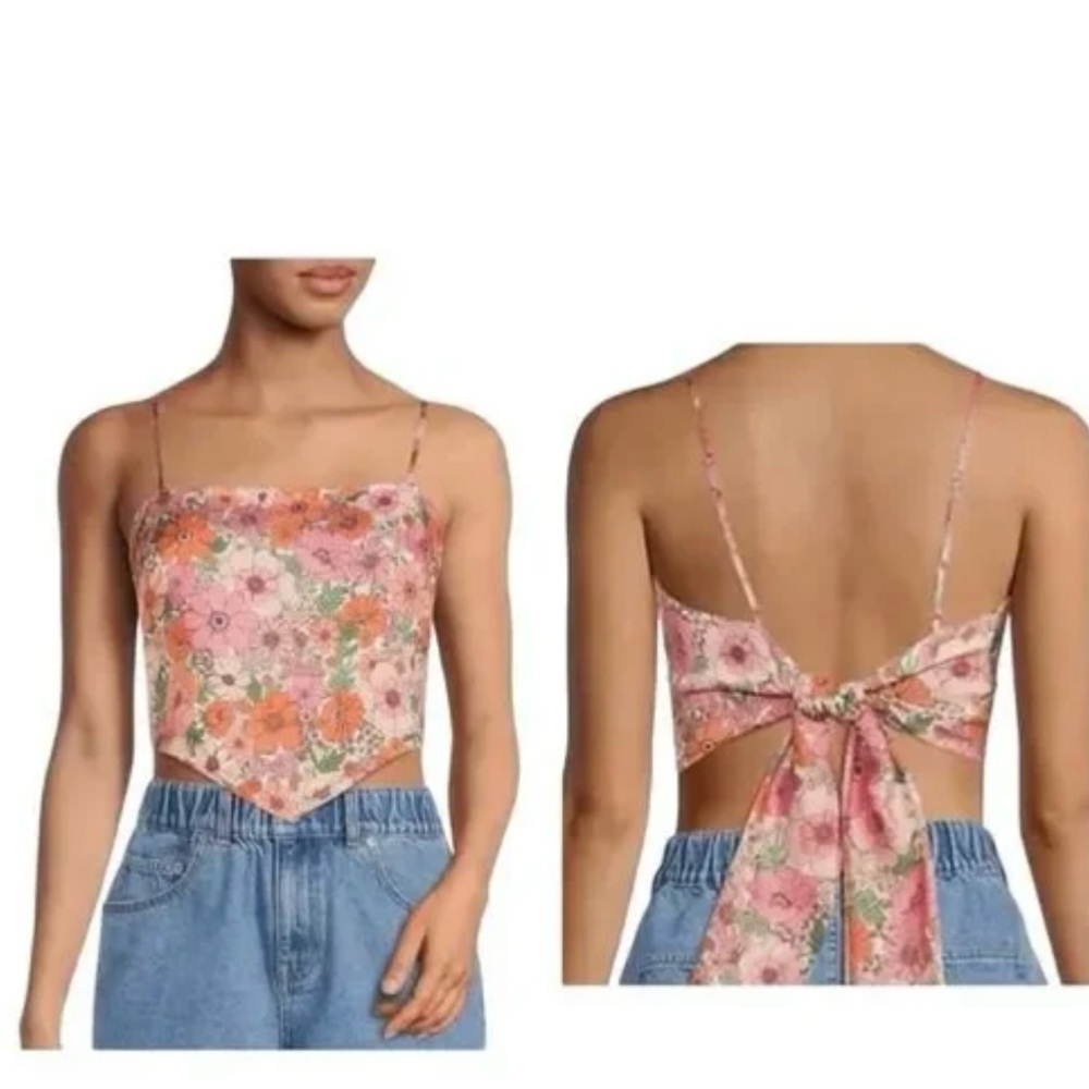 Gianni Bini Floral Scarf Cathy Blouse XL NWOT - Picture 3 of 6